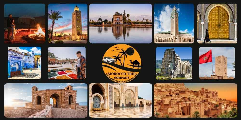 Morocco itinerary 14 Days - Gran tour of Morocco 2 Weeks itinerary from Casablanca (14 Days) - Imperial Cities Morocco tour, Sahara Desert.